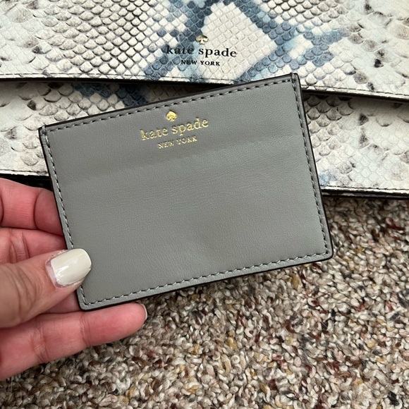 NWT Kate Spade Hayes Street
Snake-embossed Brennan
Crossbody Clutch - Picture 11 of 15
